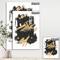 Designart - Gold and Black drift I - Modern Glam Canvas Artwork